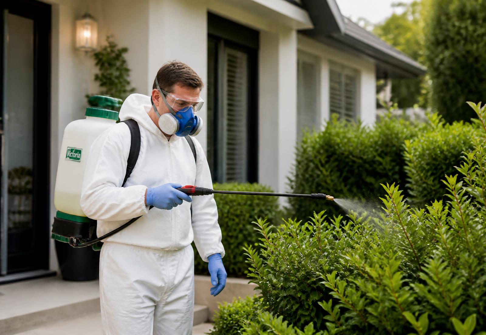 Fix4U technician performing pest control inspection in Perth